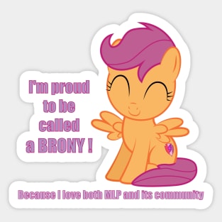 Proud to be called a Brony Sticker